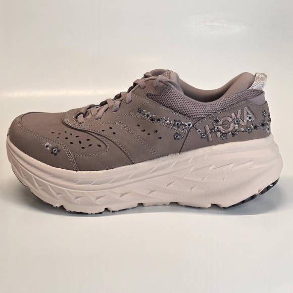 Hoka Shoes - Hoka x Anthropologie Vibrant Bloom U Bondi L sneakers Embroidered    11.5